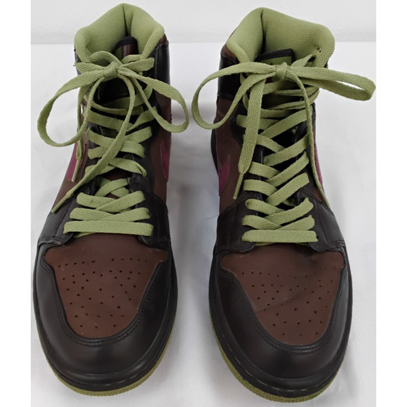 Nike Air Jordan 1 Retro High Top Green/Brown Men\'s 9 2010 #Z5038 main image 12